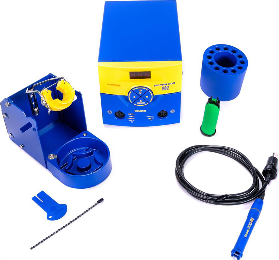Hakko FM203-01 - Dual Port Soldering Station with FM-2027 Soldering Iron