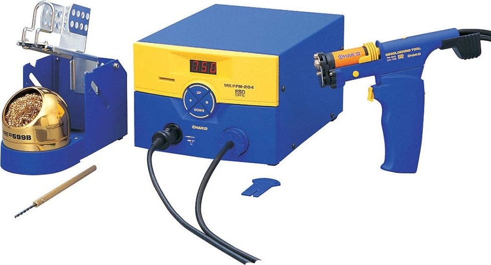 Hakko FM204-01 - Soldering/Desoldering Station (Shop Air Not Required) with FM-2024 Desoldering Tool