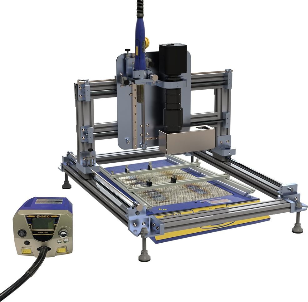 Hakko HJ4000-SET - SMD Rework Fixture with FR811-04 Hot Air Station and FR872-03 Preheater