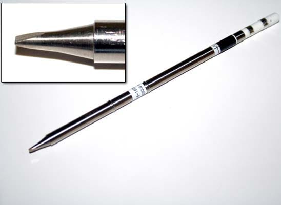 Hakko T15-1608 - T15 Series Soldering Tip, Chisel, 1.6mm (Pure Nickel)