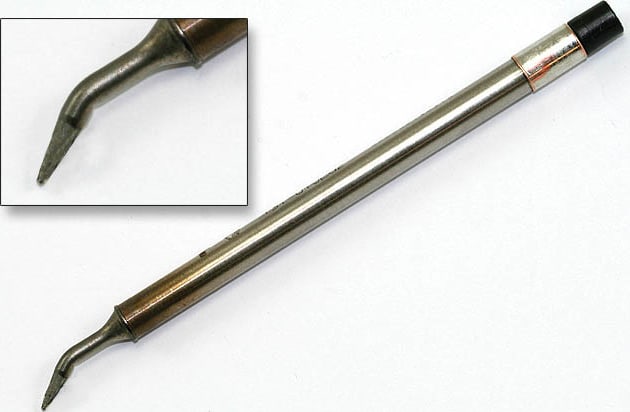 Hakko T31-02JL02 Tip, Bent, R0.2mm/30 Degree x 7.2mm x 8mm, IH, 400 Degree C/750 Degree F
