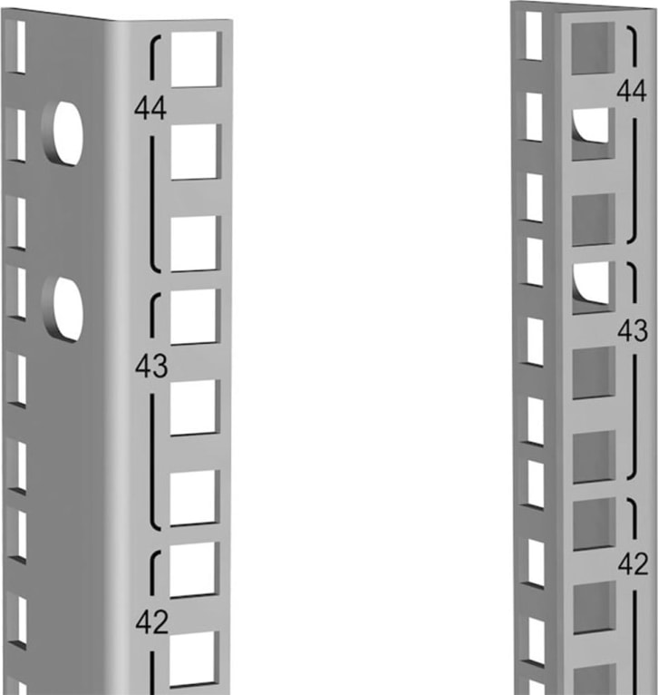 Hammond CPR2370SZPL 23'W x 70'H Square Hole Punched Mounting Rails