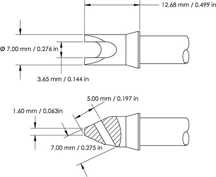 Metcal HCV-8SL0070S - HCV, Cartridge, Slot, 7.0mm