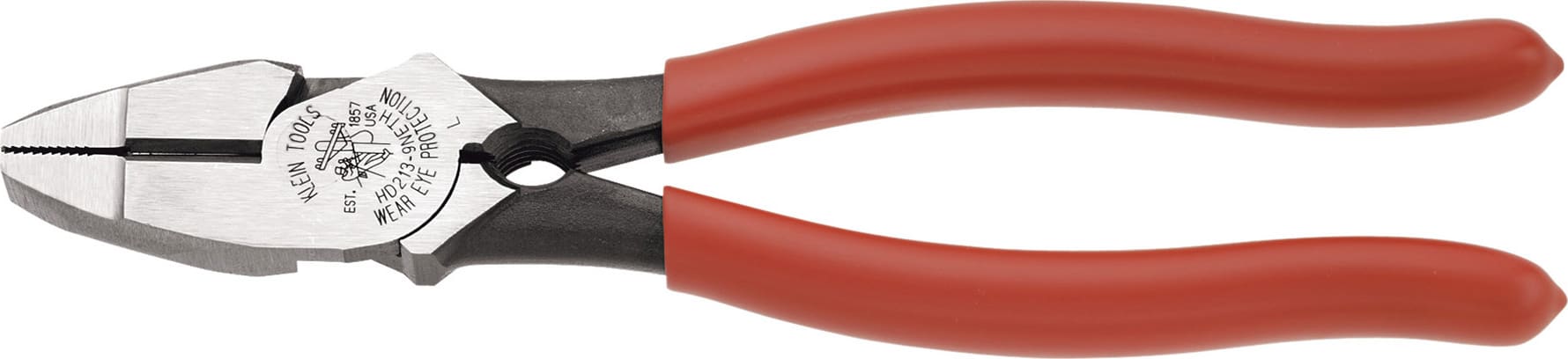 Klein Tools HD213-9NETH - Lineman's Pliers Bolt Thread-Holding, 9-Inch
