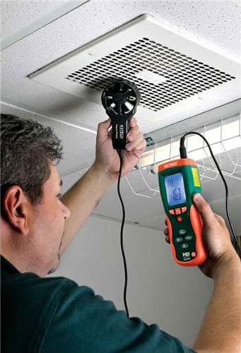 Extech HD300 Anemometer / Air Flow - Type (anemometer): Vane, Measurement (anemometer): Ft/Min, Air Velocity Max: 5900 ft/min