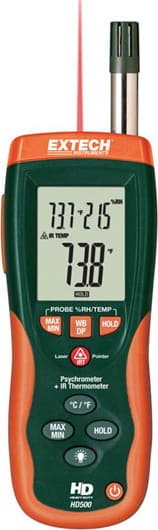 Extech HD550 Psychrometer InfraRed Thermometer