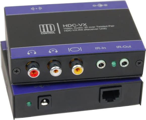 Smart-AVI HDC-VX-RXS - Video/Audio/IR CAT5 Point to Point Receiver