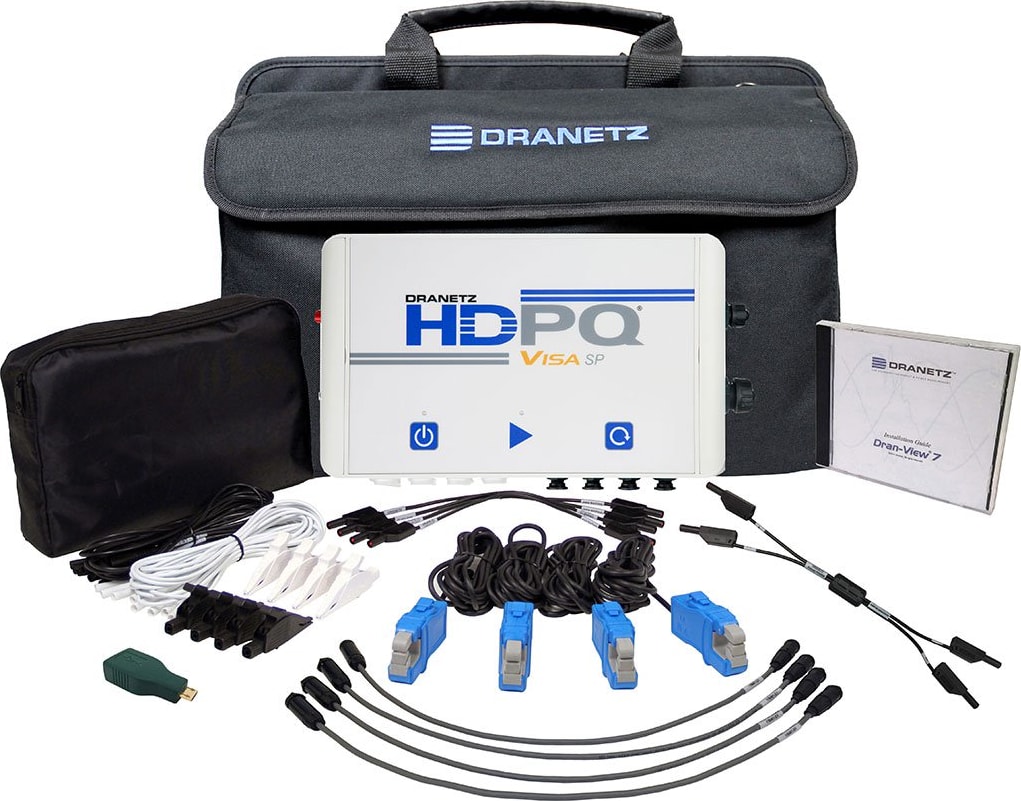 Dranetz HDPQ-SPVA550PKG - HDPQ Visa SP 100A Package, Qty (4) TR-2550B (10A-100A CT) clamp CT's