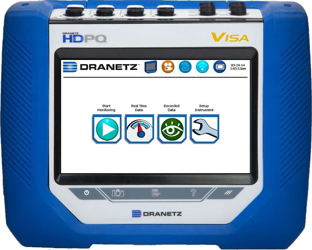 Dranetz HDPQ-VA500PKG HDPQ Visa 3-Phase Power Quality Analyzer - 500A Package