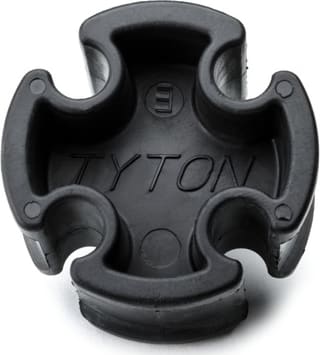 HellermannTyton ISO4X250H1 - Isolator Mount, for Separating .25' Tubing, .25' Max Bundle Dia, TPV, Black