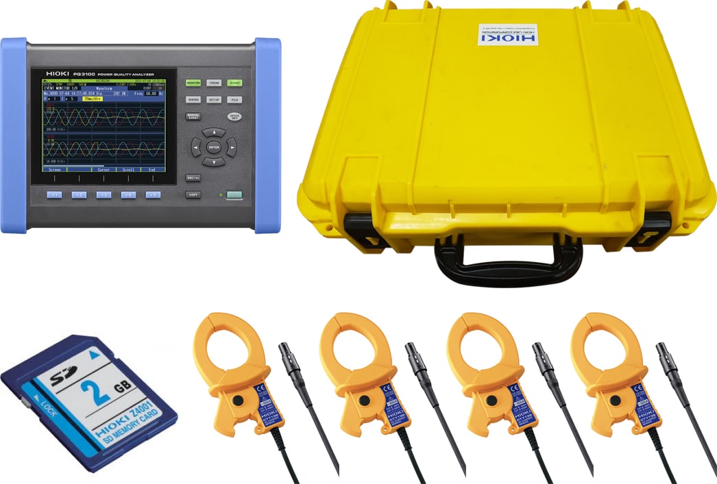 Hioki PQ3100-02 Power Quality Analyzer Kit