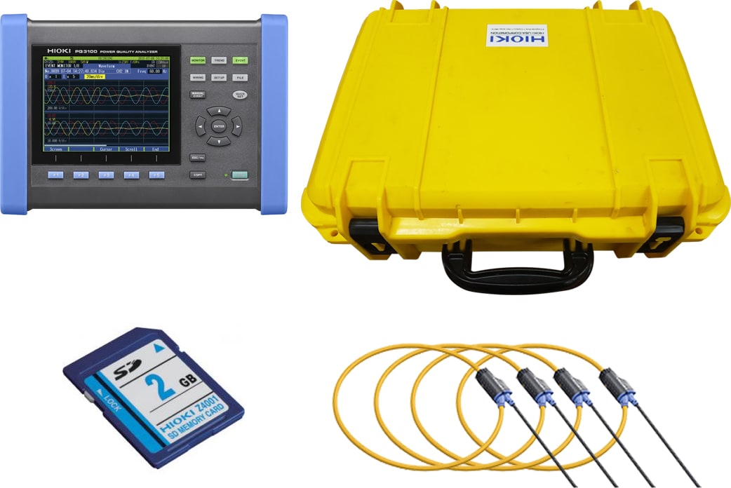 Hioki PQ3100-04 Power Quality Analyzer Kit