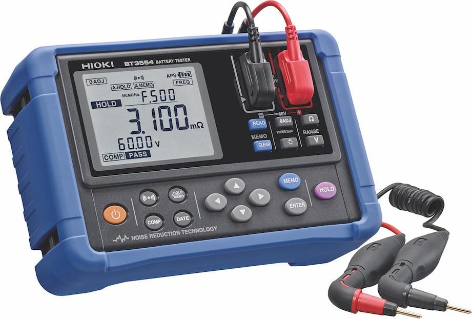Hioki BT3554-10 - Portable Battery Tester with L2020 Probes