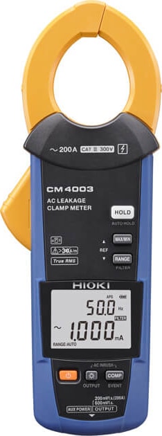 Hioki CM4003 - AC Leakage Clamp Meter with Output and External Power Supply Function