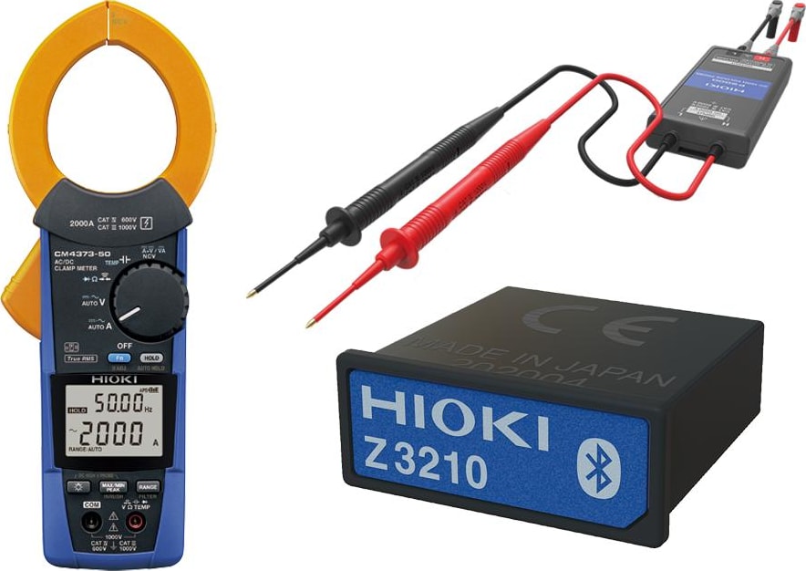 Hioki CM4373-92 - TRMS AC/DC Clamp Meter (2000 A) with P2000 Probe and Wireless Adapter Z3210