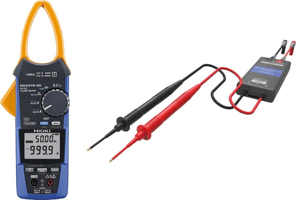 Hioki CM4375-91 - TRMS AC/DC Clamp Meter (1000 A) with P2000 Probe