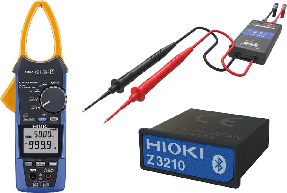 Hioki CM4375-92 - TRMS AC/DC Clamp Meter (1000 A) with P2000 Probe and Z3210 Wireless Adapter