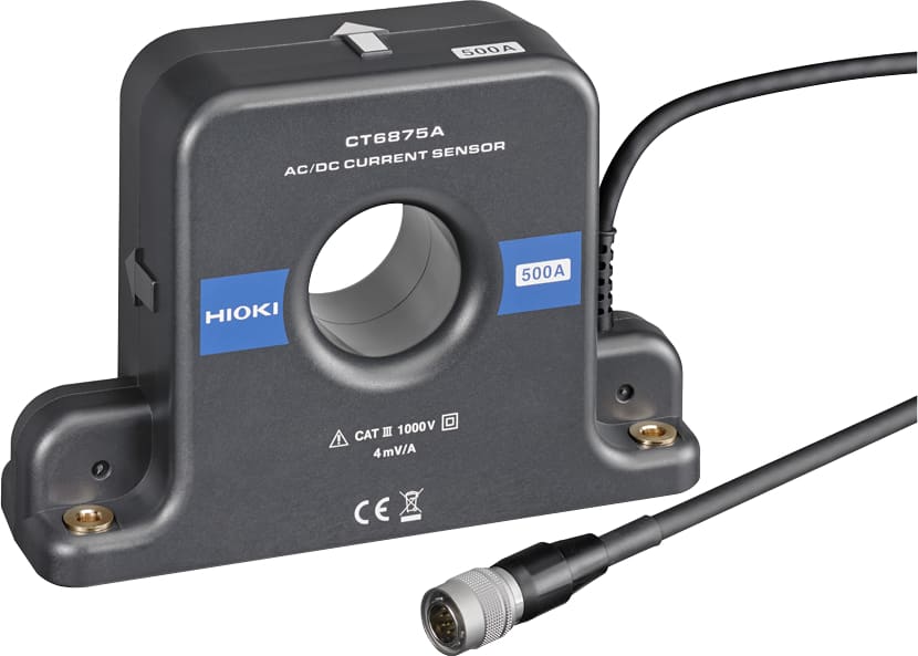 Hioki CT6875A - AC/DC Current Sensor, 500A, DC to 2 MHz, 3M Cable