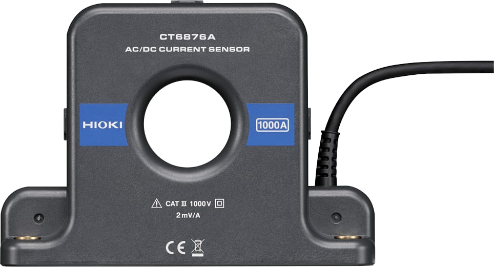 Hioki CT6876A - AC/DC Current Sensor, 1000A, DC to 1.5 MHz, 3M Cable