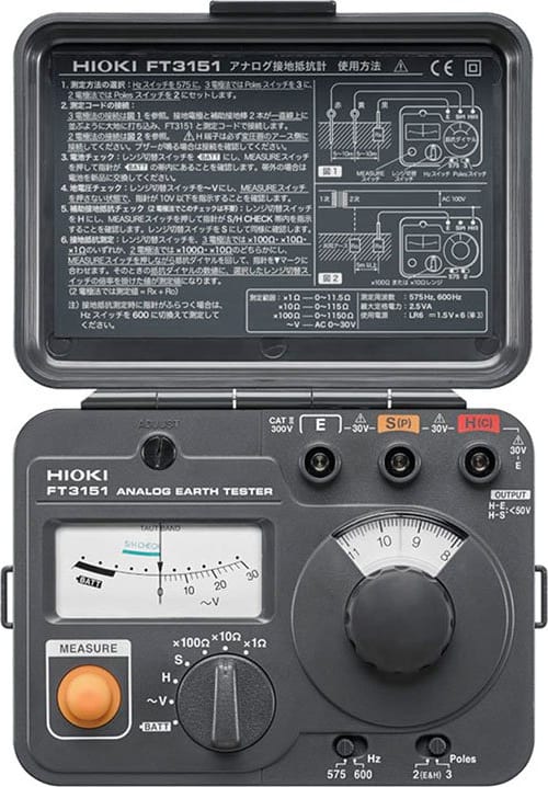 Hioki FT3151 Analog Earth Tester
