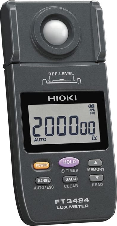 Hioki FT3424 Light Meter with Broad Coverage from Low to High Illuminance