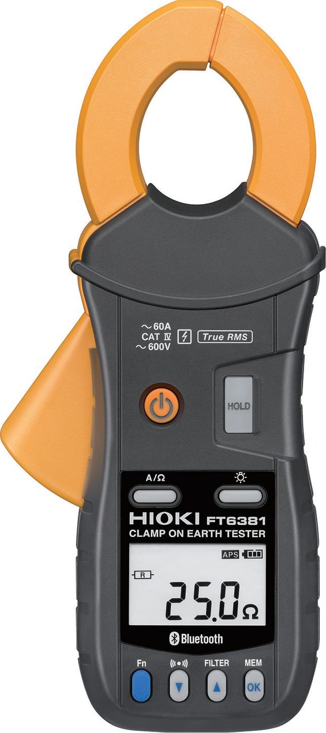 Hioki FT6381 Clamp On Earth Tester with Bluetooth for Android