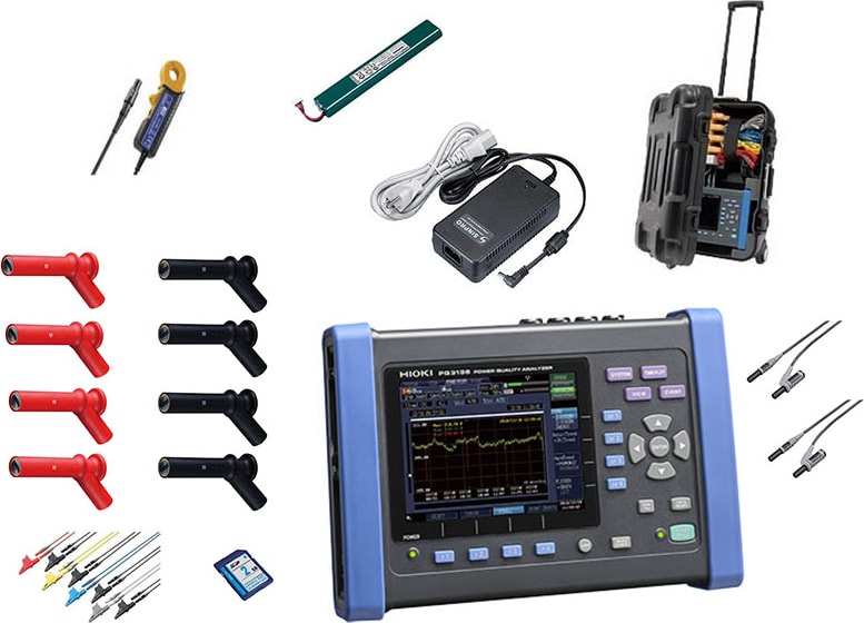 Hioki PQ3198/60 KIT - Power Quality Analyzer Kit, 60 A