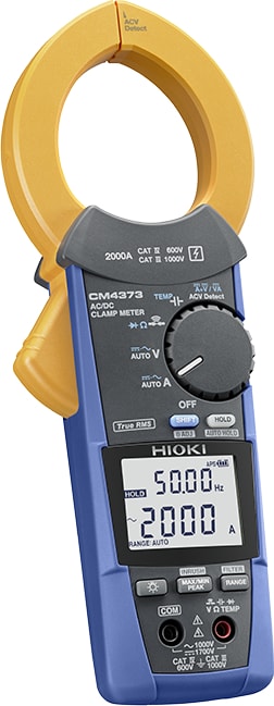 Hioki CM4373-91 - TRMS AC/DC Clamp Meter (2000 A AC/DC) with Z3210 Wireless Adapter + P2000 Probe