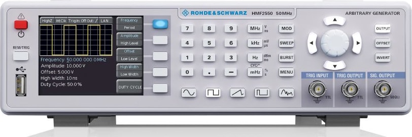 Rohde and Schwarz HMF2550 - Arbitrary Function Generator, 50 MHz