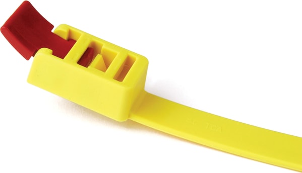 HellermannTyton RTT750HR.NX1P - Cable Tie, Releasable, 29.6'L, 200 lb, PA66, Yellow, SPEEDYTIE