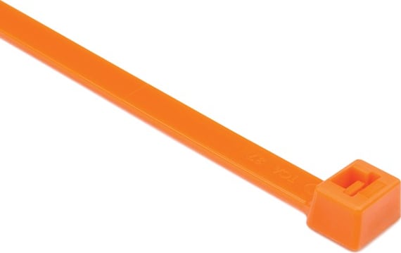 HellermannTyton T120R3H4 - Cable Tie, Heavy Duty MilSpec, 15'L, MS3367, UL, 120lb PA66, Org