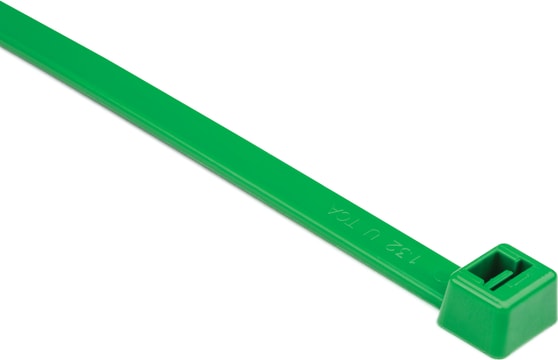 HellermannTyton T120R5H4 - Cable Tie, Heavy Duty MilSpec, 15'L, MS3367, UL, 120lb PA66, Grn