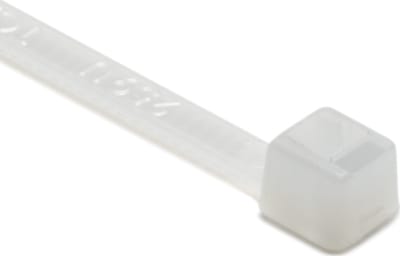HellermannTyton T18L9C2 - Cable Tie, 8' Long, UL Rated, 18lb Tensile Strength, PA66, Natural, 100/pkg
