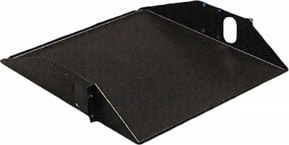 HellermannTyton T19X195CW - Solid Center Weight Equipment Shelf, 2U, Steel, Black