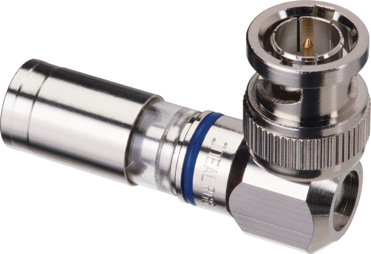 Ideal 92-695 - RG6 BNC Right Angle InSITE Compression Connector