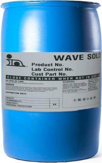 Indium FLUXWV-84376-55G - WF-9942 No-Clean Wave Solder Flux (55 Gallon Drum)