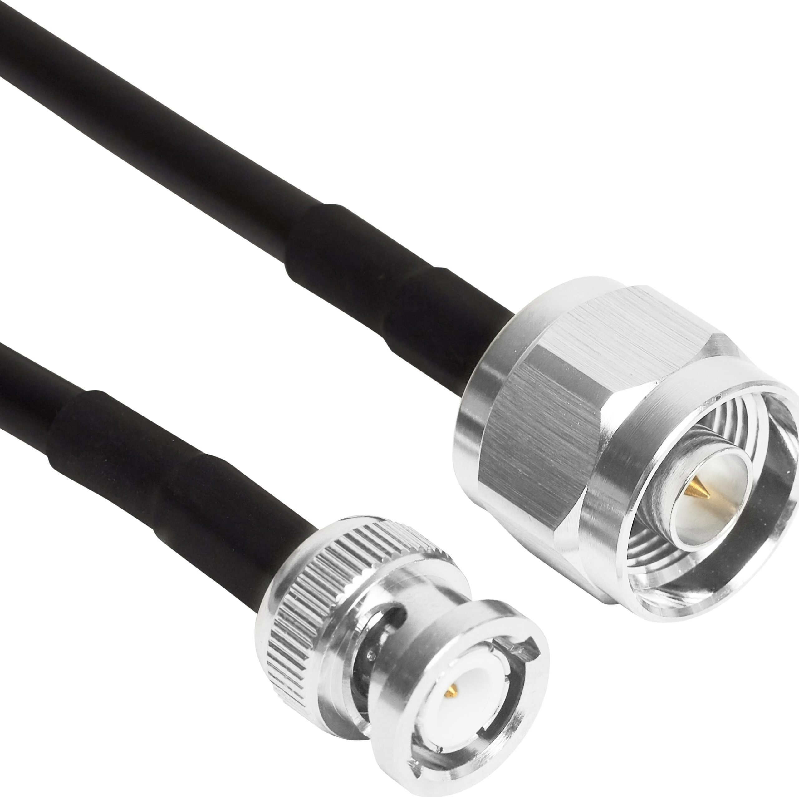 TekBox NM-BNCM/75/RG223 N-Male to BNC-Male Cable, 75 cm, RG223