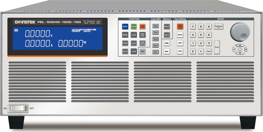 Instek PEL 5004G-1200-160 - High Power DC Electronic Load, 1200V, 160A, 4kW