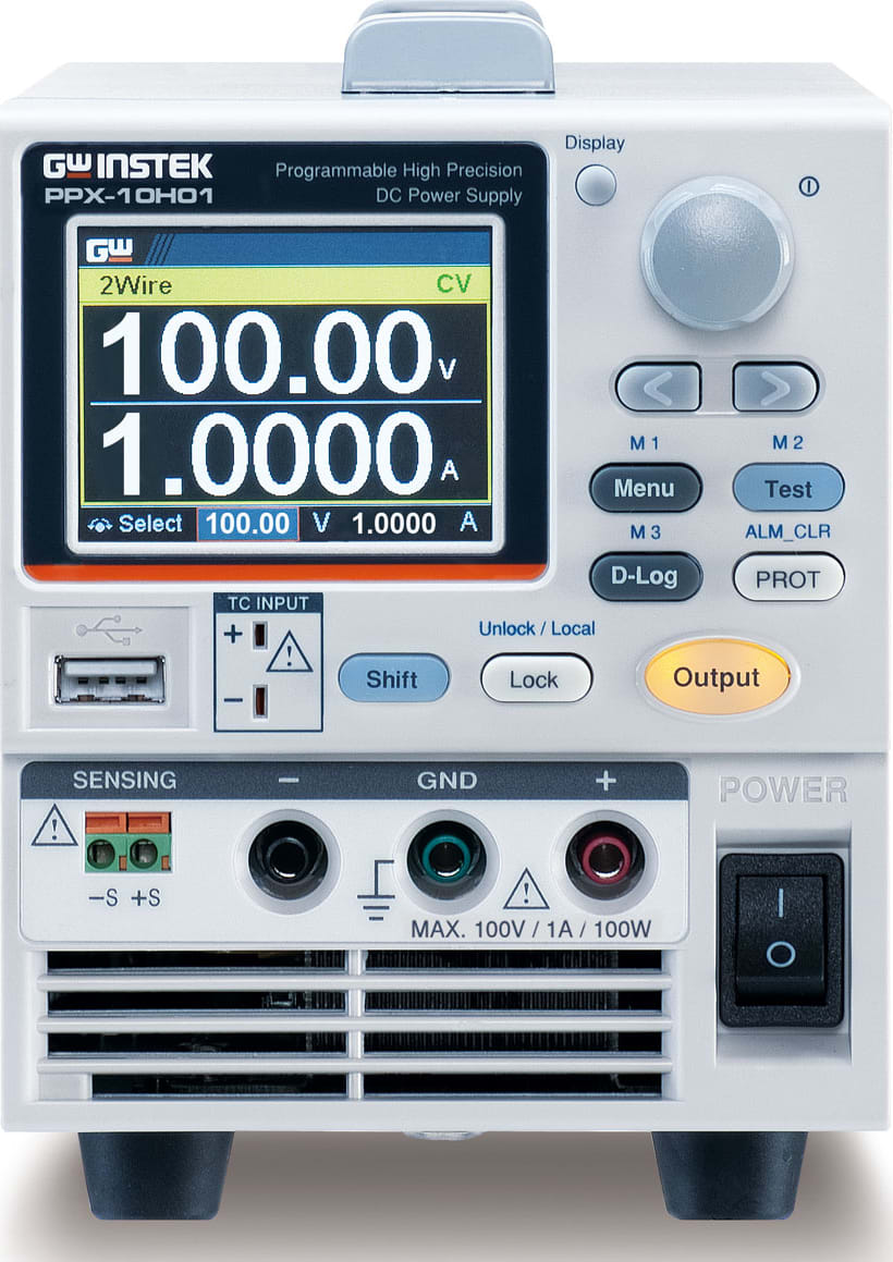 Instek PPX-10H01 - Programmable, High Precision DC Power Supply (100V / 1A / 100W)