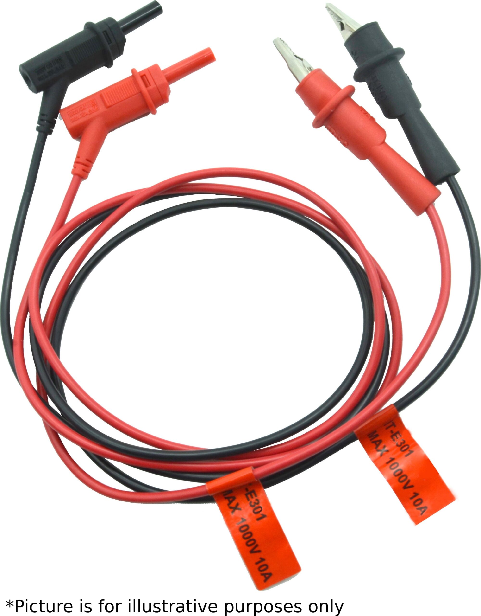 ITech IT-E30110-BB - 10A / 1m / Banana Plugs - Banana Plugs