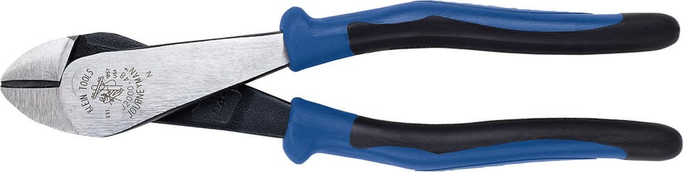 Klein Tools J2000-48 Journeyman High-Leverage Diagonal-Cutting Pliers - Angled Head, Heavy-Duty Cutting