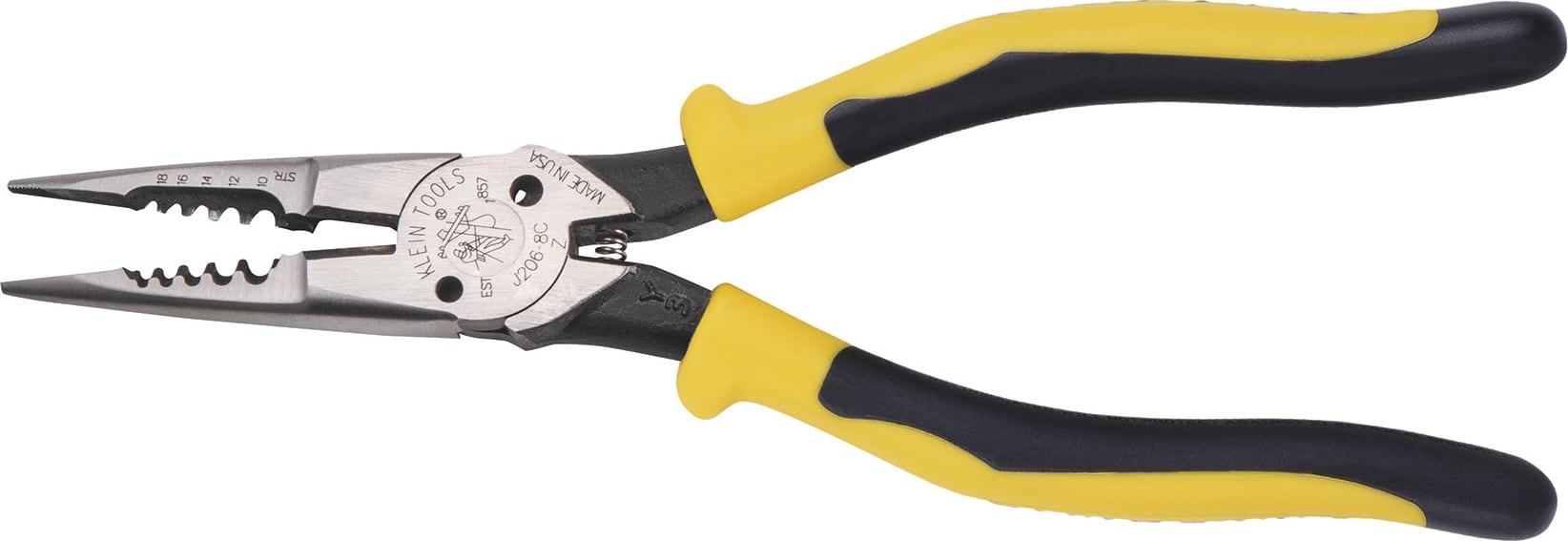Klein Tools J2068C All-Purpose Pliers, Spring Loaded