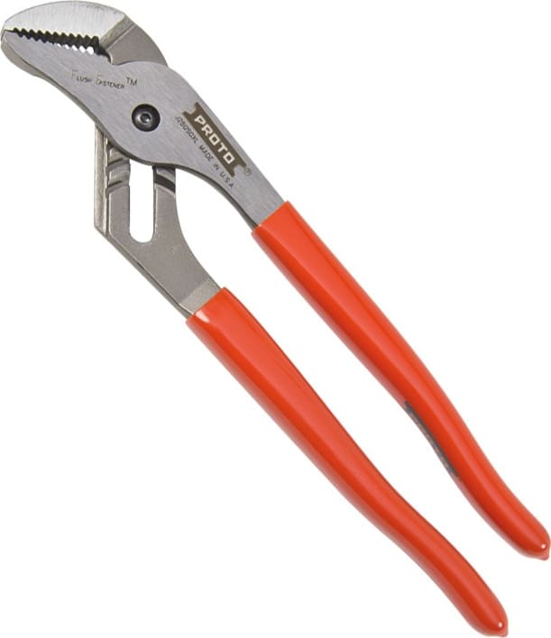 Proto J260SGXL - Groove Joint Pliers with Grip, XL Series, Flush Fastener, Narrow, 10in OAL