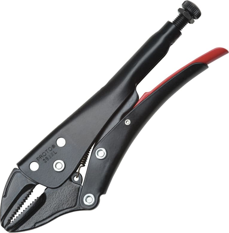 Proto J291XL - Locking Pliers, Straight Jaw, Heavy-Duty Nose, 1-2/7 Depth, 1-42/64in Capacity, 7-1/2in