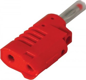 Cal Test CT2015-2 - 4mm Stacking Banana Plug - Red (10 Pack)