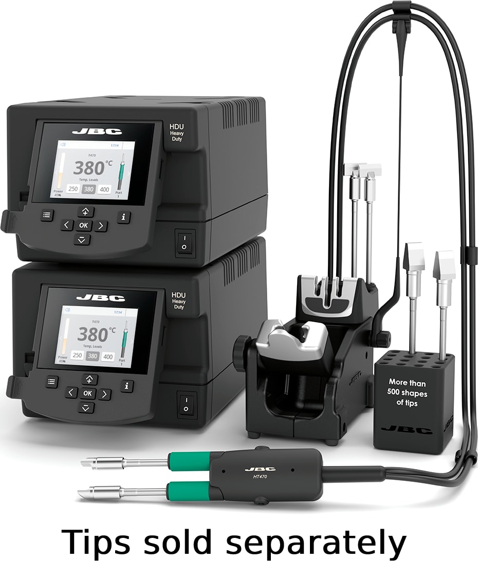 JBC HDE-1KE - Heavy Duty Tweezer Station with HT470 Tweezer