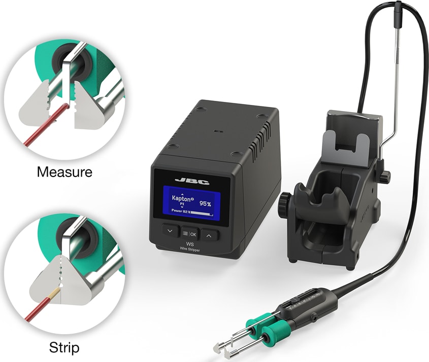 JBC WS-2A - High Temperature Wire Stripper Station, 230 Volt Version (Blades Sold Separately)