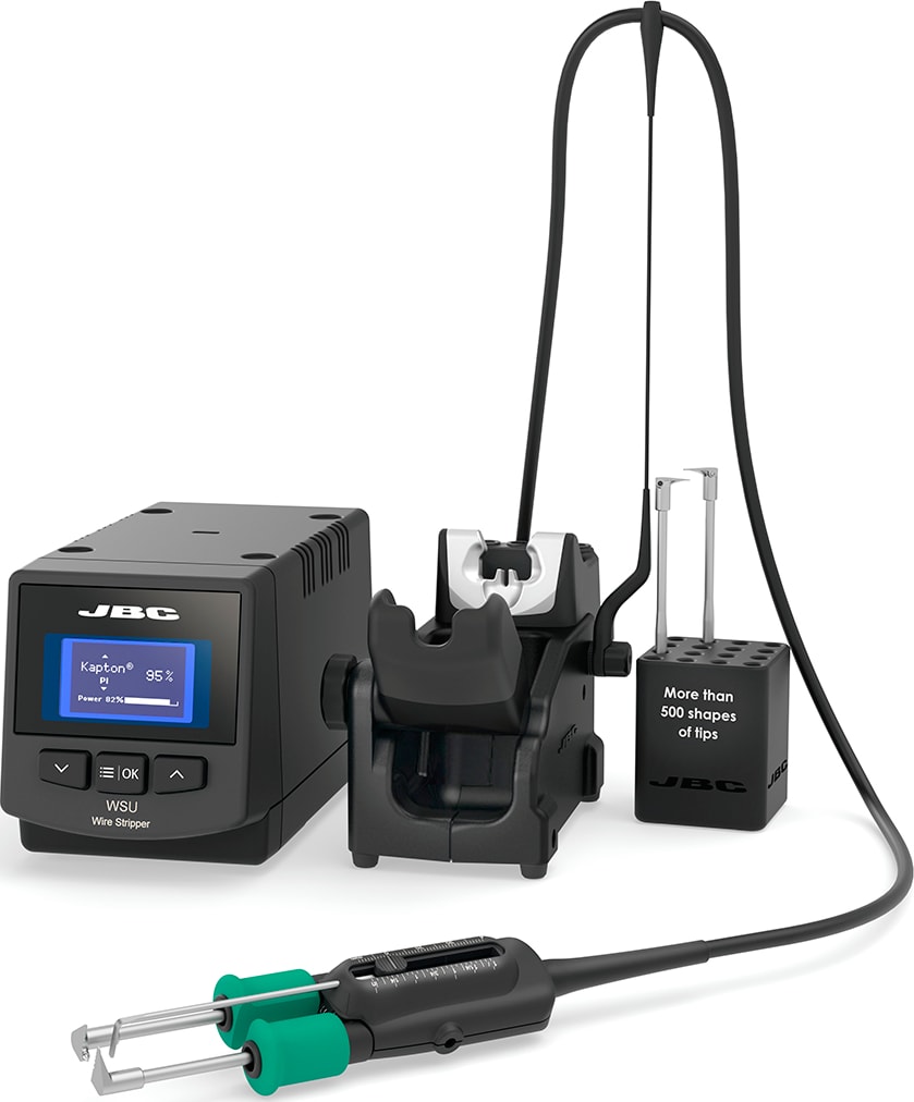 JBC WSB-2B - High Temperature Wire Stripper with WS440 Tweezer (34 to 16 AWG), 230 VOLT VERSION