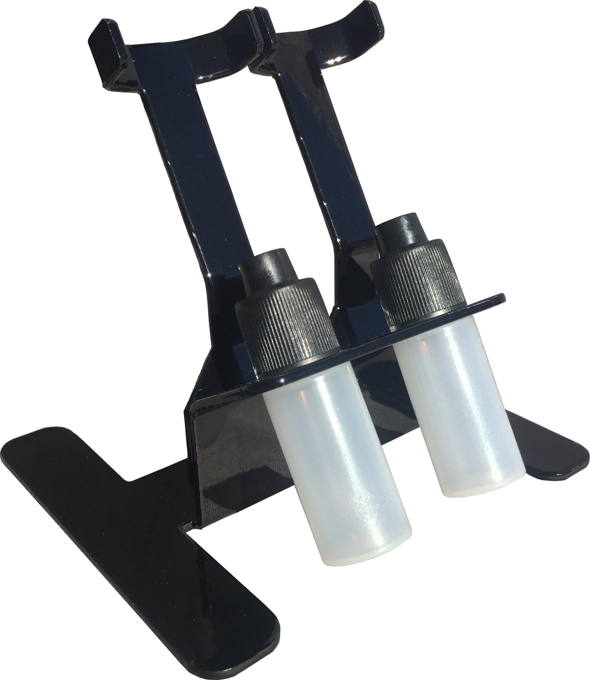 Jensen Global JGD816-SBC2 - Dual Syringe Stand with Material Catch