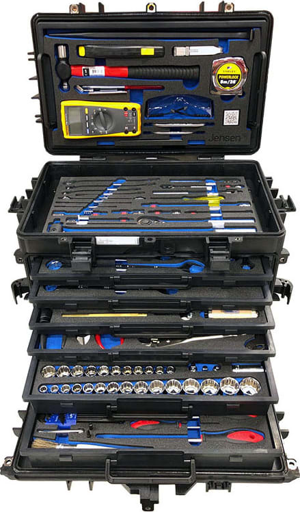 Jensen Tools JTC-15232-U - Heavy Duty GMTK Tool Kit in 6-Drawer Case